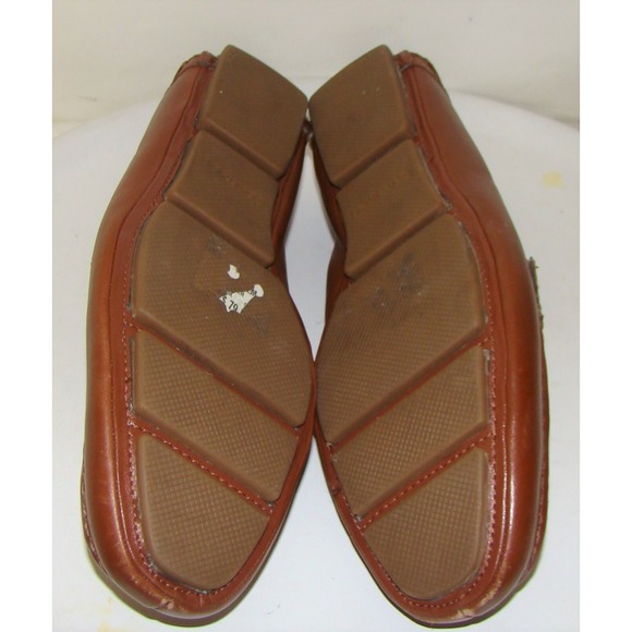 CALVIN KLEIN MAGNUS MENS TAN LEATHER DRIVING LOAFERS SHOES SIZE 12     DB2